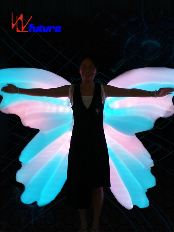 创意定制全彩LED充气发光蝴蝶背架 舞台表演道具 WL-0185