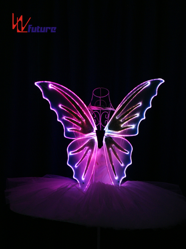 湖南未来创意定制可变色LED发光蝴蝶背架道具 WL-0171A