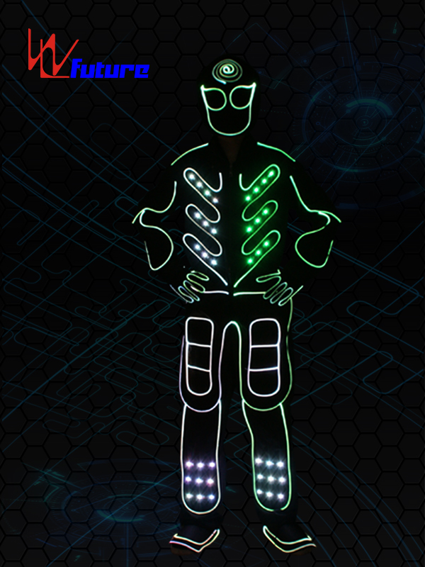 未来创意可编程能源舞者LED光纤团体舞表演发光服 WL-0149