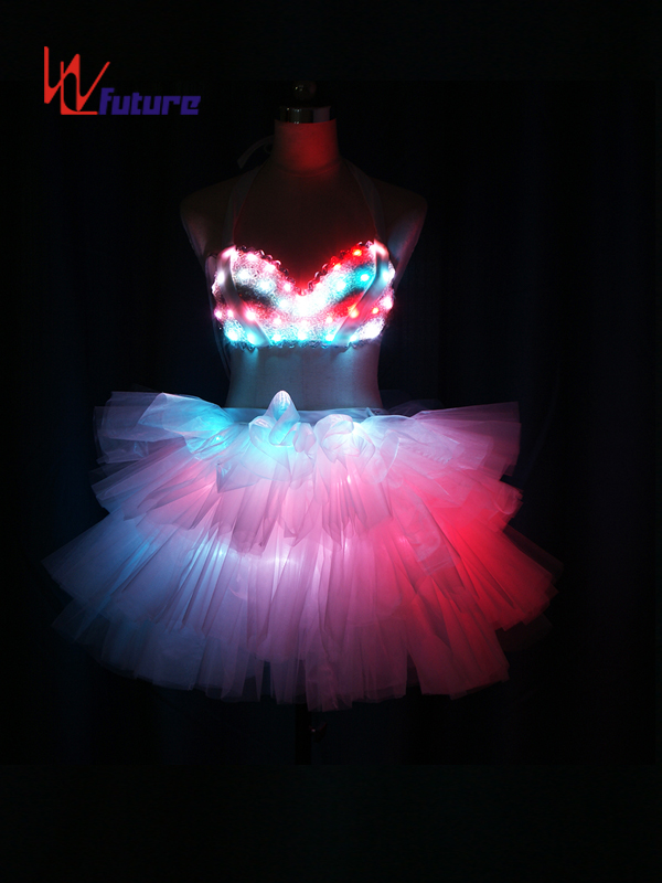 定制性感LED发光胸衣短裙舞台表演服 年会活动演出服 WL-0214
