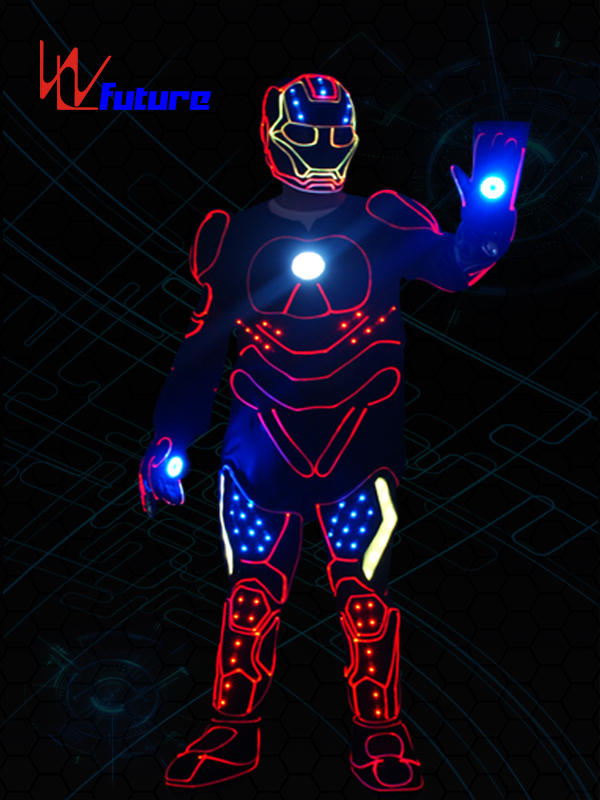 未来创意定制钢铁侠团体舞LED表演服 发光演出服订做 WL-0239