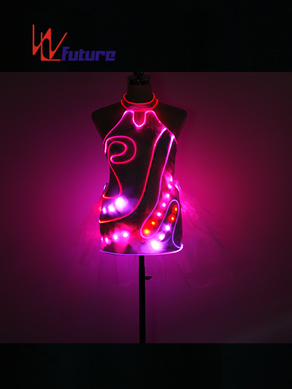 未来创意定制性感LED发光旗袍舞台表演服 年会主持活动演出服 WL-0208