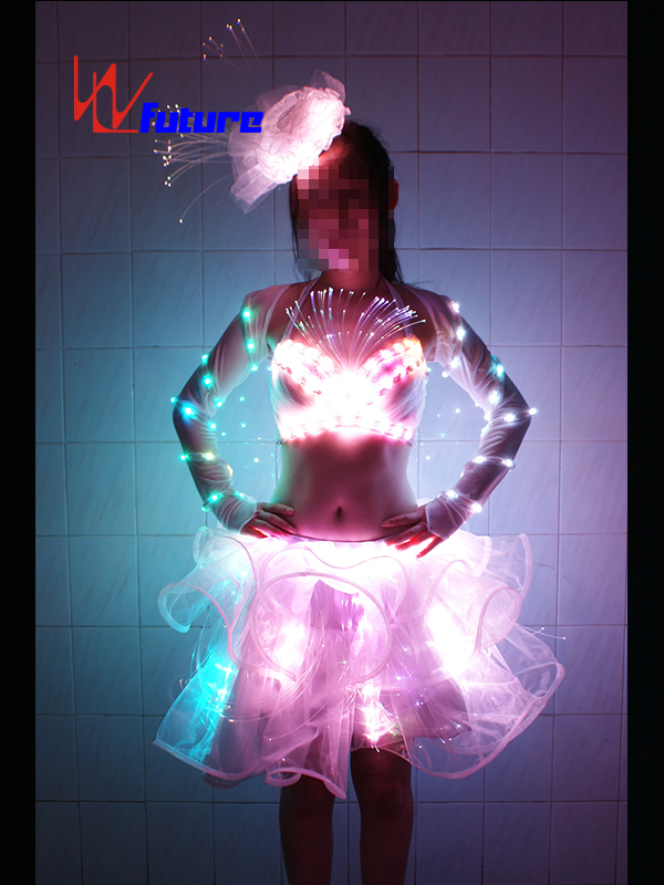 定制性感LED发光表演服夜店酒吧钢管舞蹈演出服 WL-039