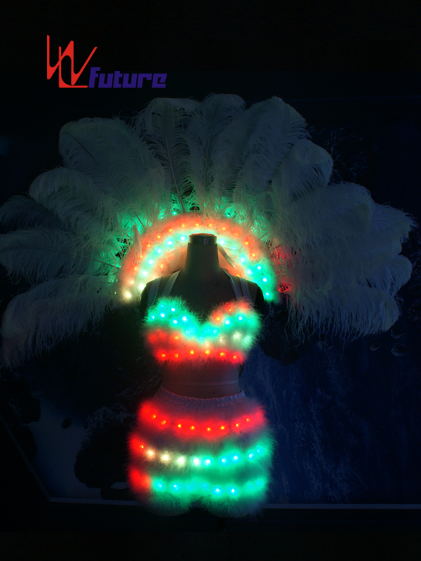 定制LED发光比基尼文胸舞台演出酒吧夜店活动表演服 WL-0187B