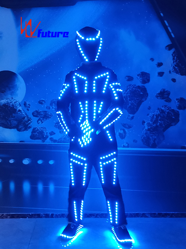 未来创意科技电光舞编程LED发光表演服 WL-0247