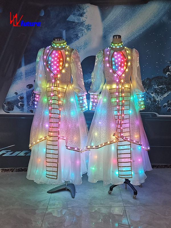 创意全彩LED发光舞台表演走秀主持人演出时装定制 WL-032
